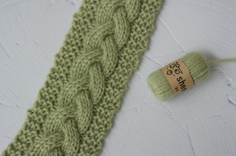 SD&DD、MSD&SDM用の編みかけマフラー