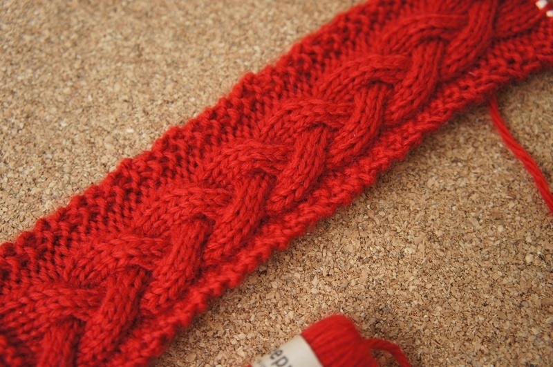 SD&DD、MSD&SDM用の編みかけマフラー