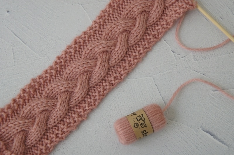 SD&DD、MSD&SDM用の編みかけマフラー