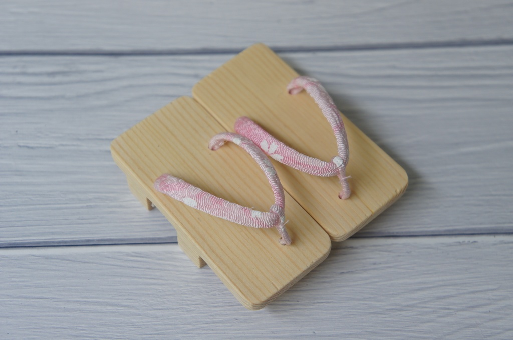 京屋◆SD&DD普通足用◆白木下駄◆2枚歯・角