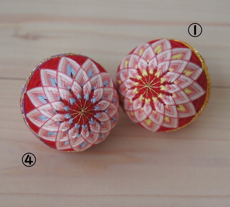 MSD&MDDサイズの手まり◆二つ菊