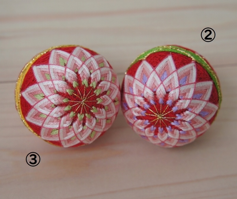 MSD&MDDサイズの手まり◆二つ菊