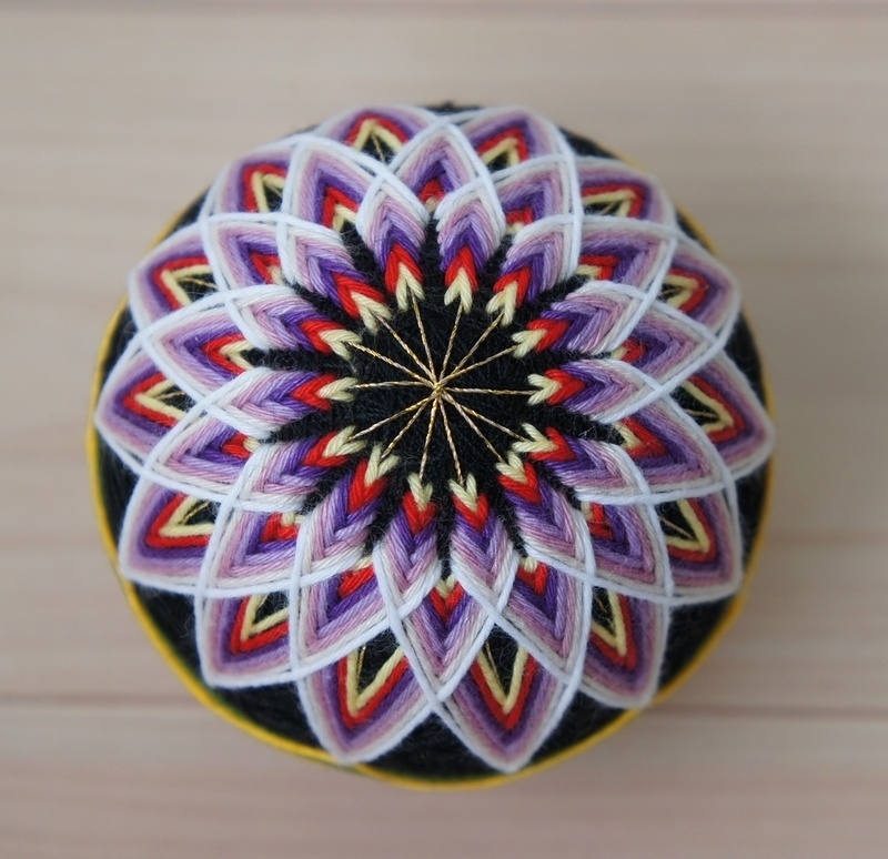 SD&DD用手まり◆二つ菊◆草木