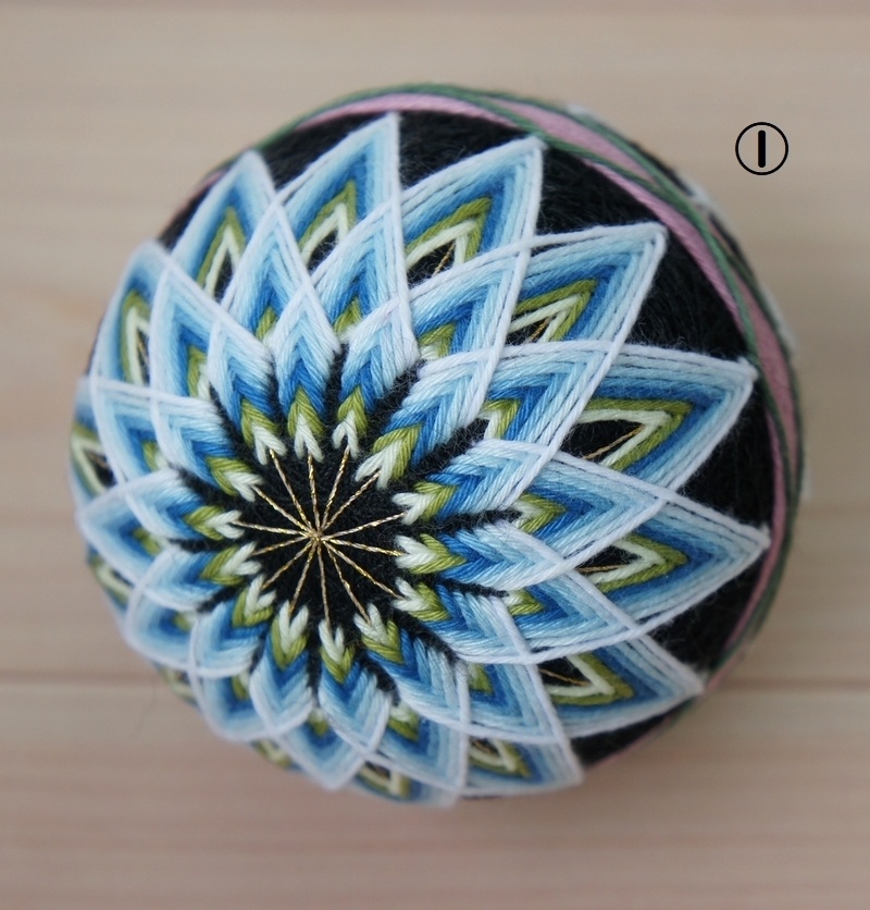 SD&DD用手まり◆二つ菊◆草木