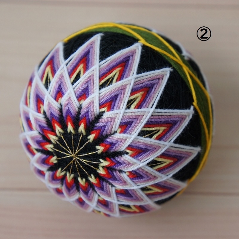 SD&DD用手まり◆二つ菊◆草木