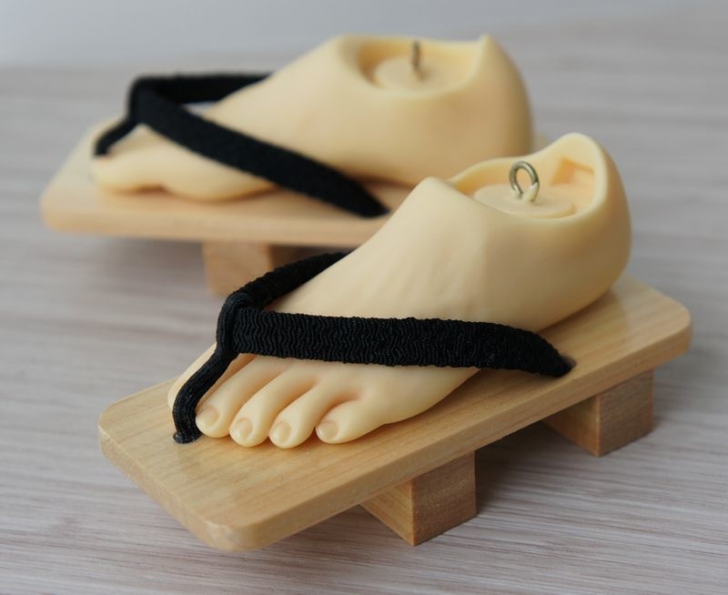 17少年普通足用◆下駄(角)