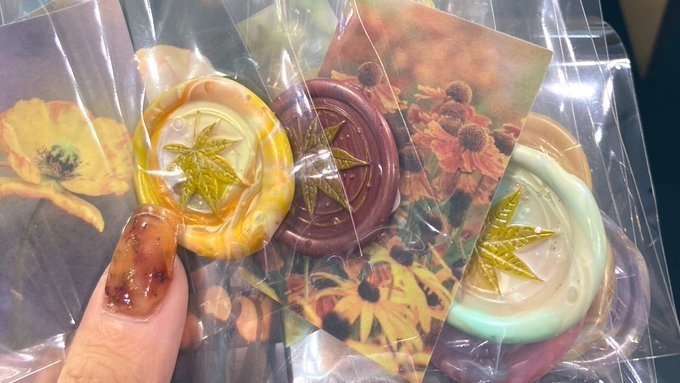 クリアポストカード秋