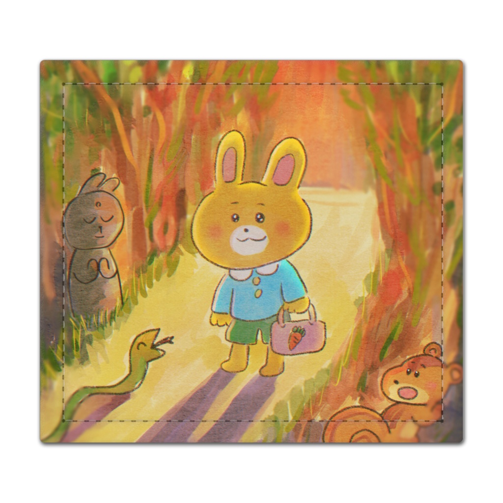 ウサチャンはんこマット