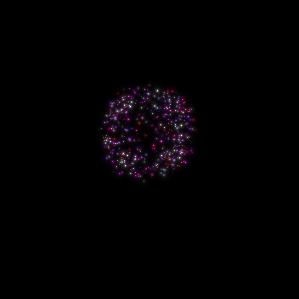 シンプルな花火のCG素材