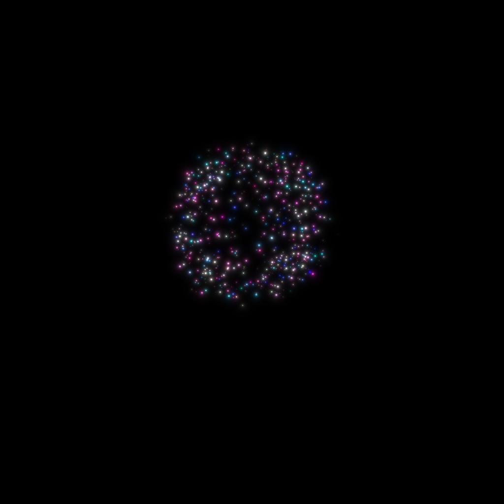 シンプルな花火のCG素材