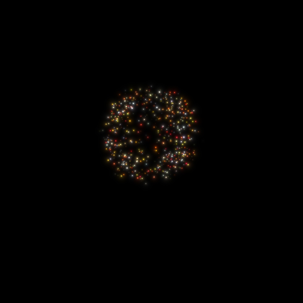 シンプルな花火のCG素材