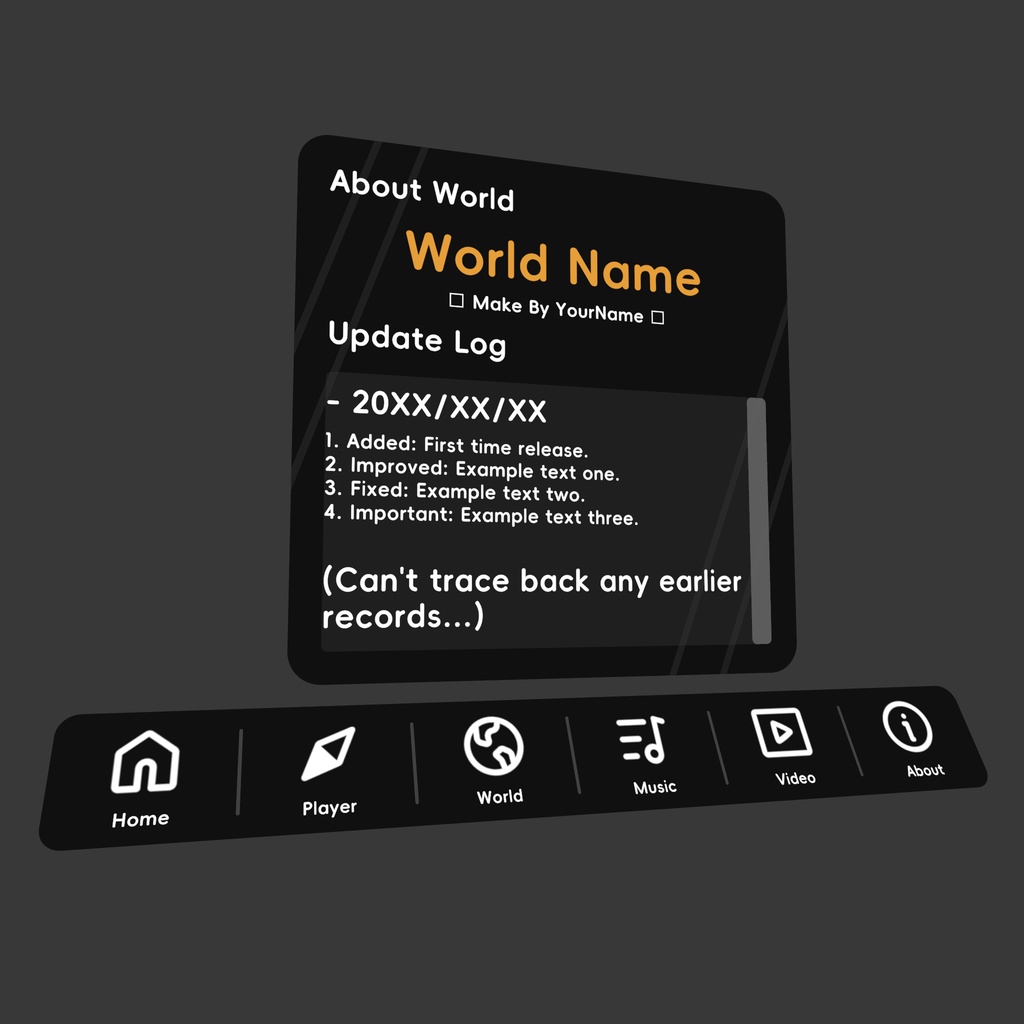 【免费/Free】 World Menu 世界菜单