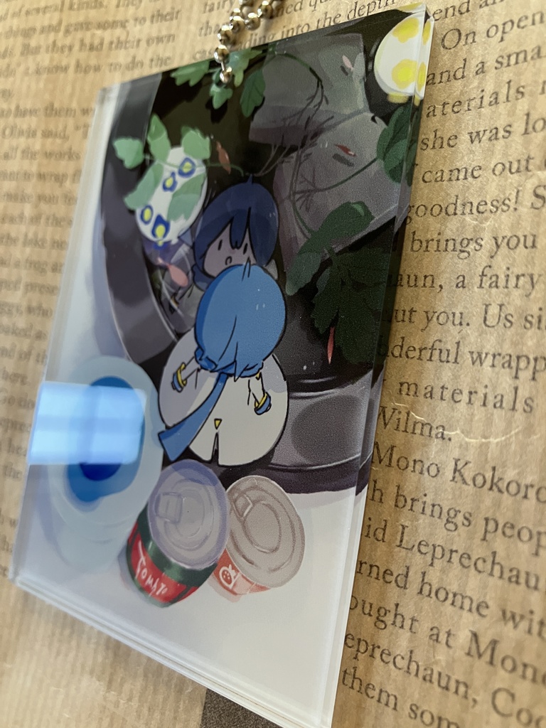 「水鉢のお魚をのぞきこむKAITOくん」アクキー