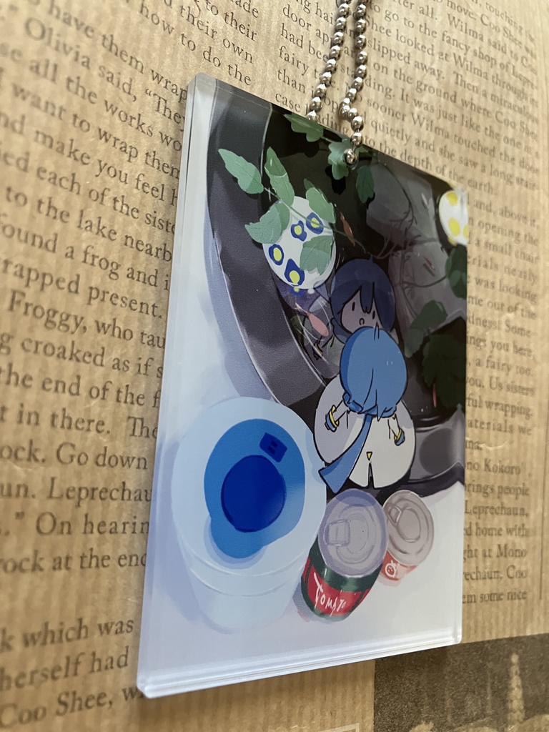 「水鉢のお魚をのぞきこむKAITOくん」アクキー