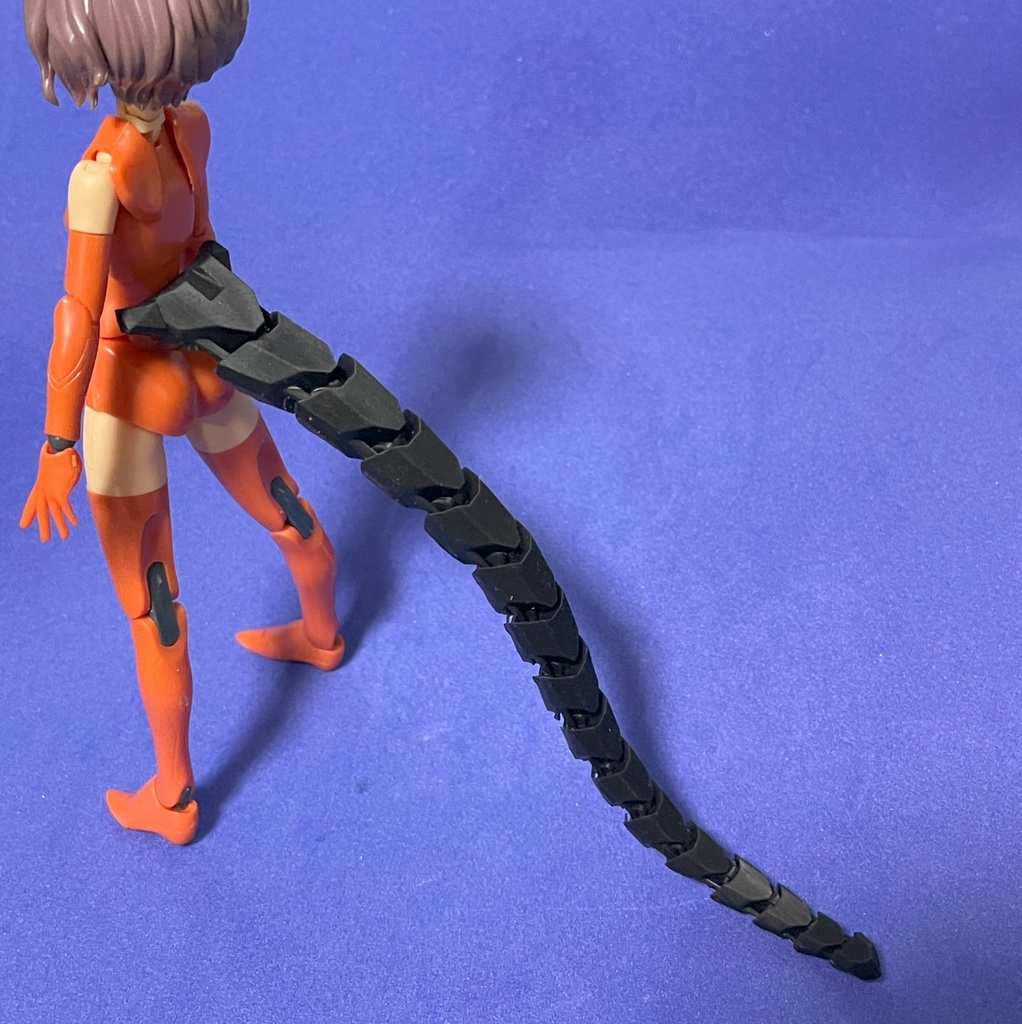 【試作品】articulated tail【ver.2:black/dark gray】