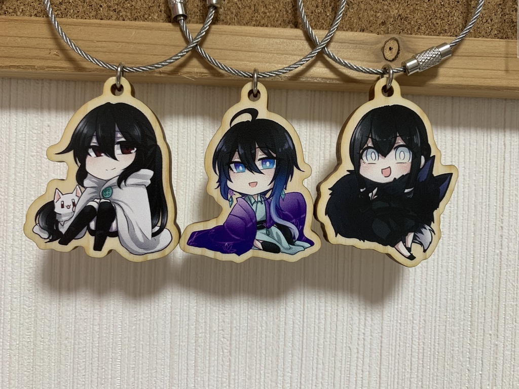 【受注生産】ヒロインズ＋綴ウッドキーホルダー