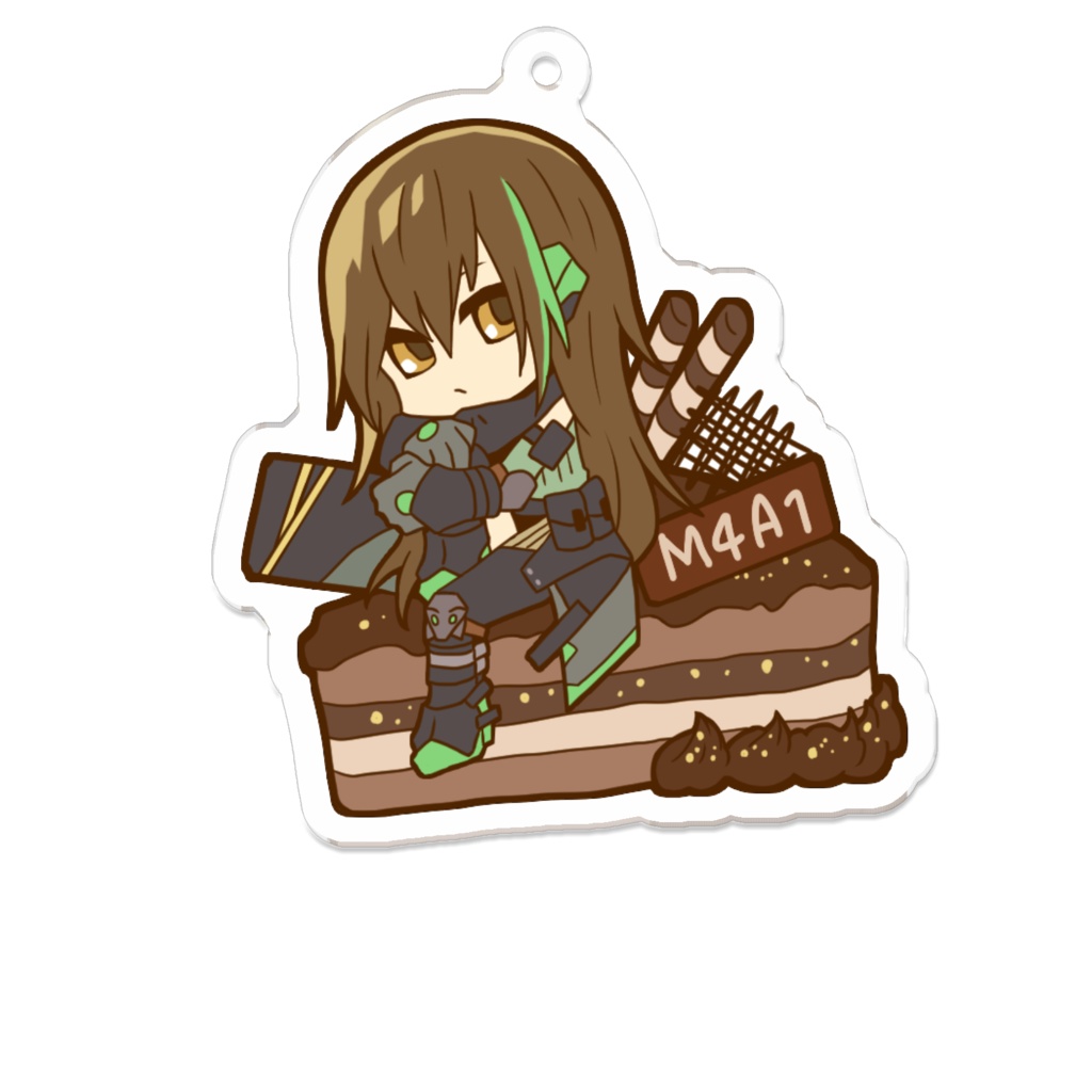反逆小隊 on the cake キーホルダー M4A1MOD3