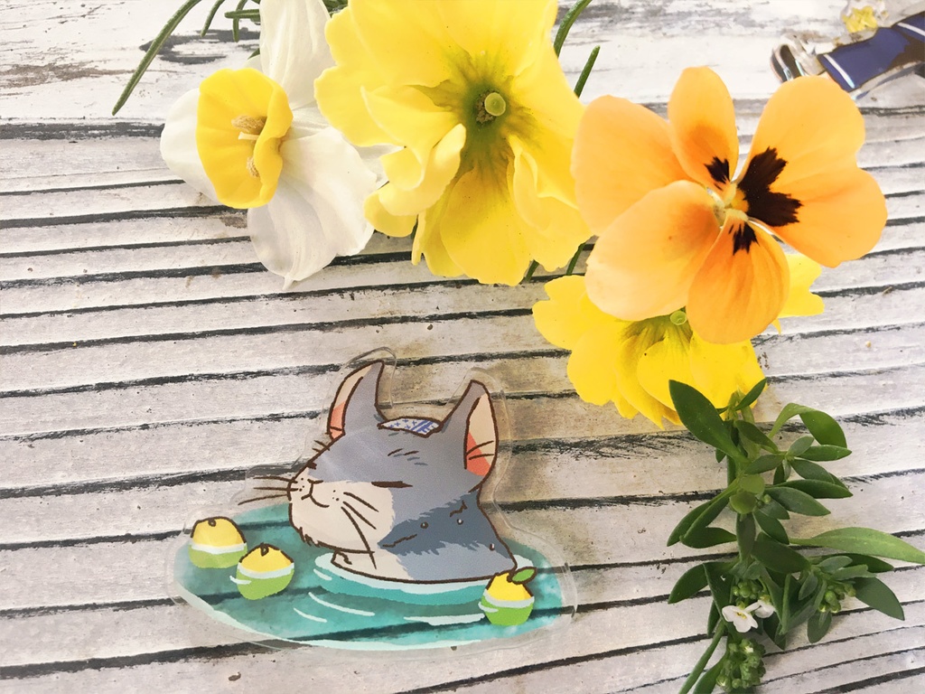 ゆるい楽俊マグネット　冬至のゆず湯　7