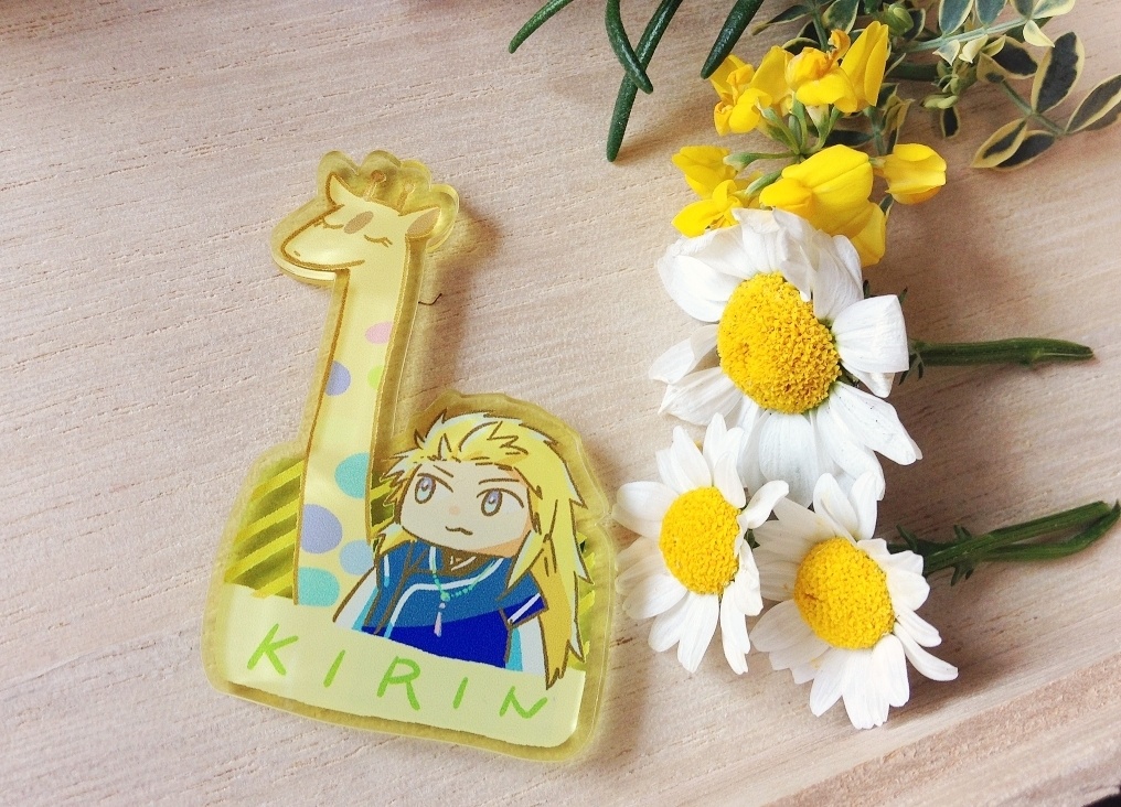 ゆるい尚六マグネット　首が長いほうのきりん　2-5