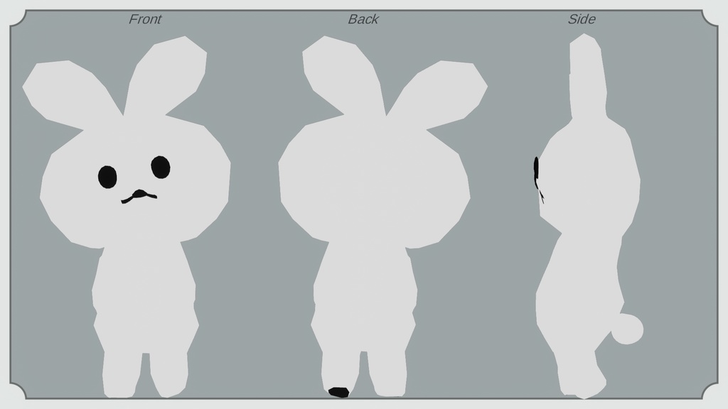 シンプルうさぎ