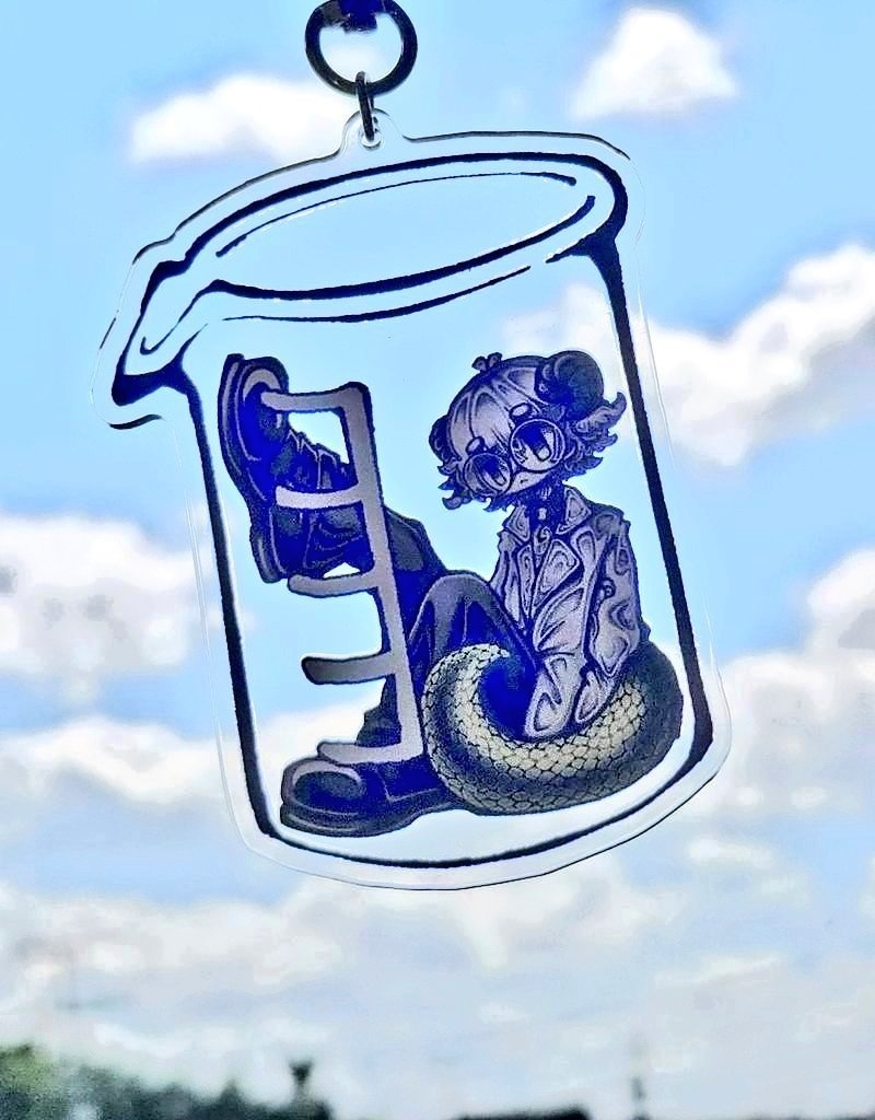 ビーカーアクリルキーホルダー