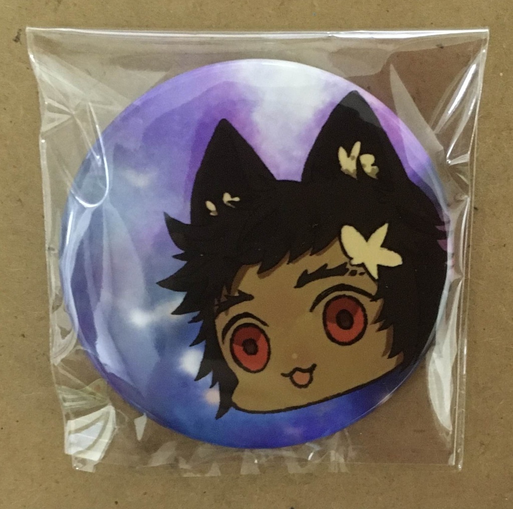 宇宙猫イスカリくん缶バッジ