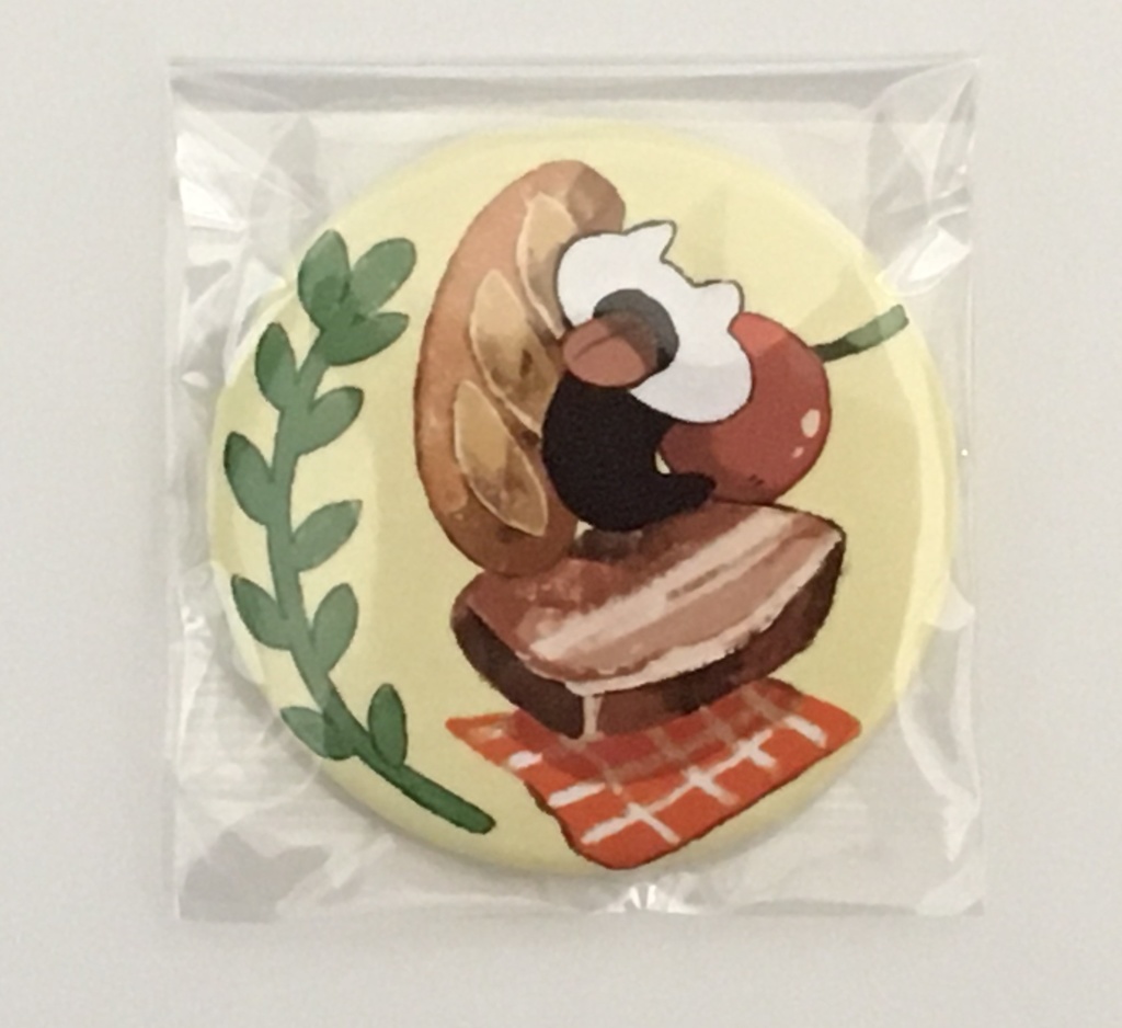イペリット缶バッジ　ランチ柄