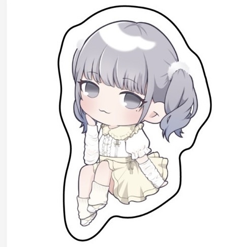 イラストダイカットステッカー