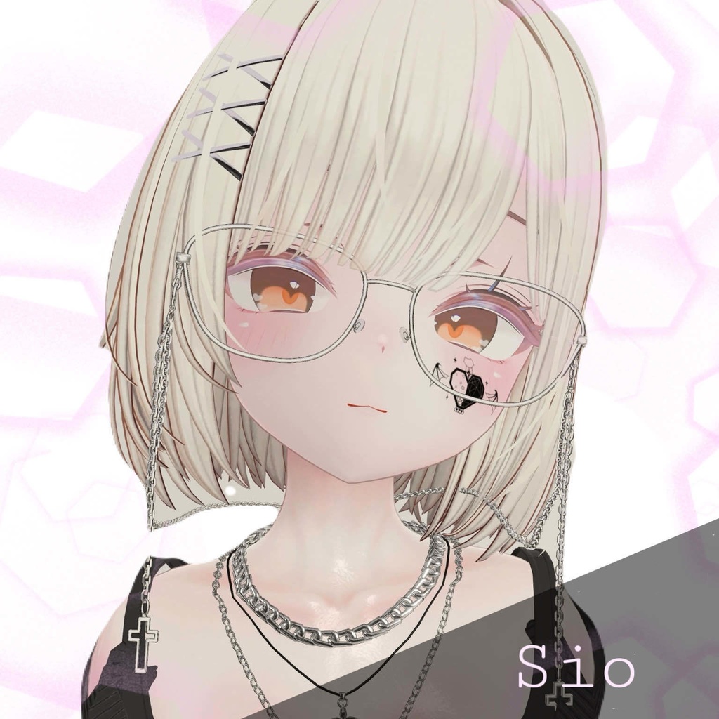 【6avatar対応】8種類無料 Heart eye texture♡