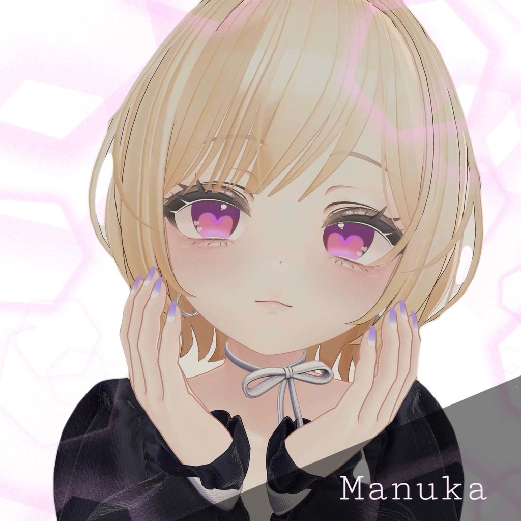 【6avatar対応】8種類無料 Heart eye texture♡