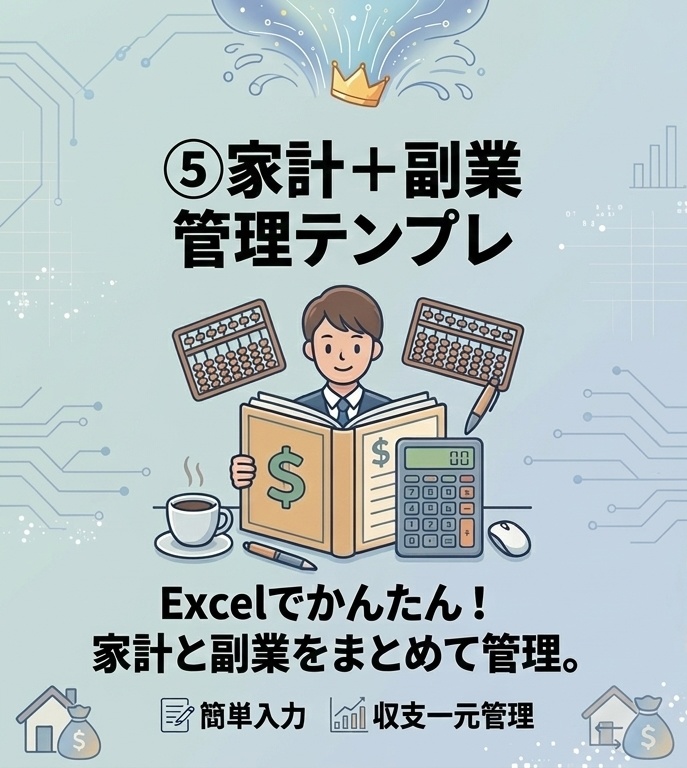 家計と副業をまとめて管理 ⑤家計＋副業管理Excelテンプレ