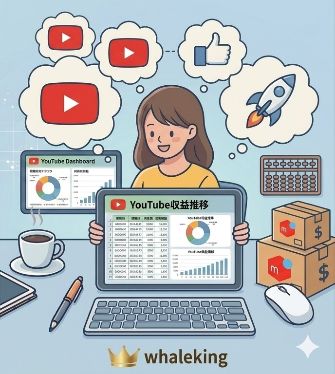 YouTube収益をかんたん管理 ⑥YouTube収益管理Excelテンプレート