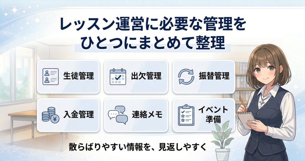 先生のための レッスン運営管理テンプレ