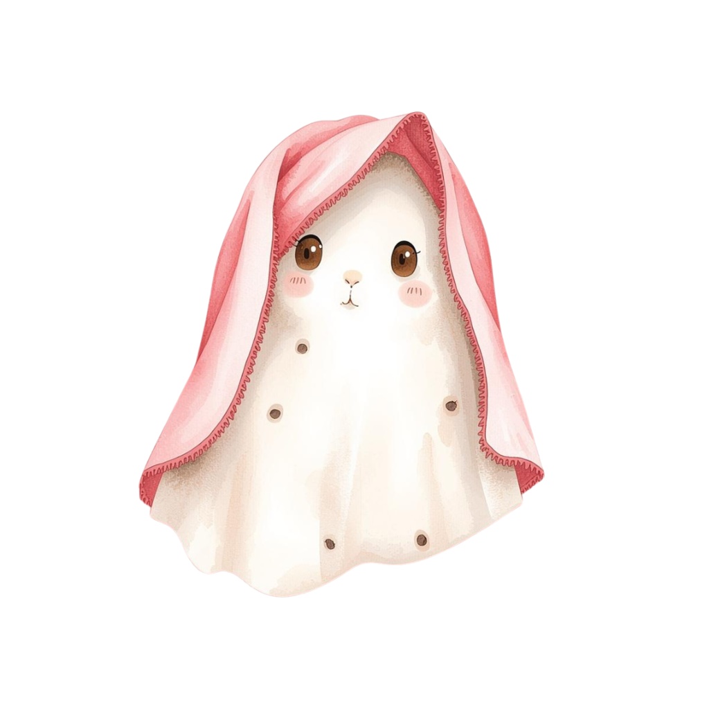 水彩うさぎのハロウィンクリップアート10点セット🎃🐰