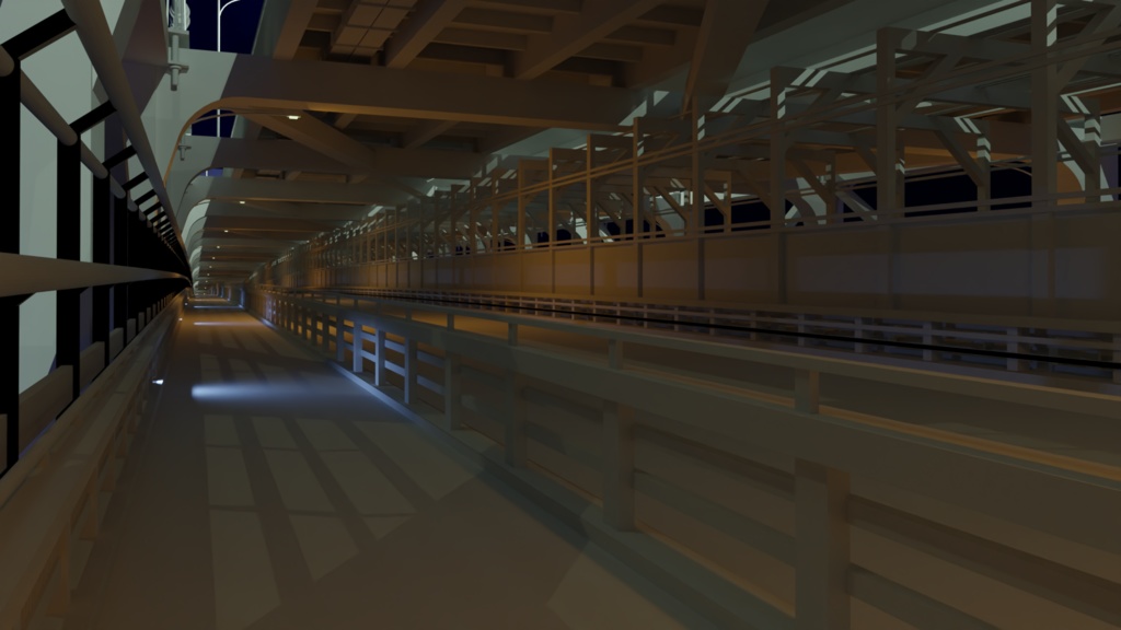 レインボーブリッジ(東京港連絡橋)橋梁部3Dモデル_Ver1.0【無料配布有】