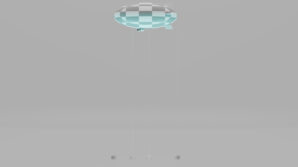 イベント用ミニチュア飛行船 風船【無料配布有】