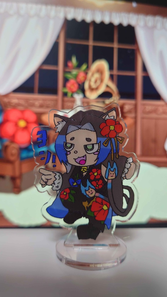 帷子椿デフォルメキーホルダー現場猫ver