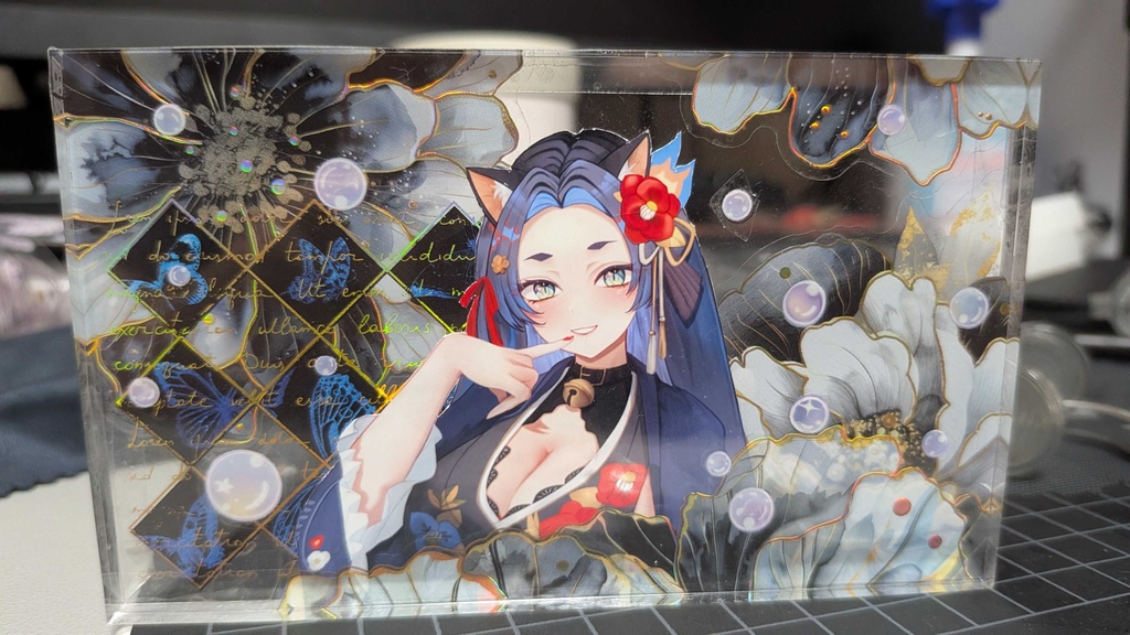アクリルブロック「麗猫」