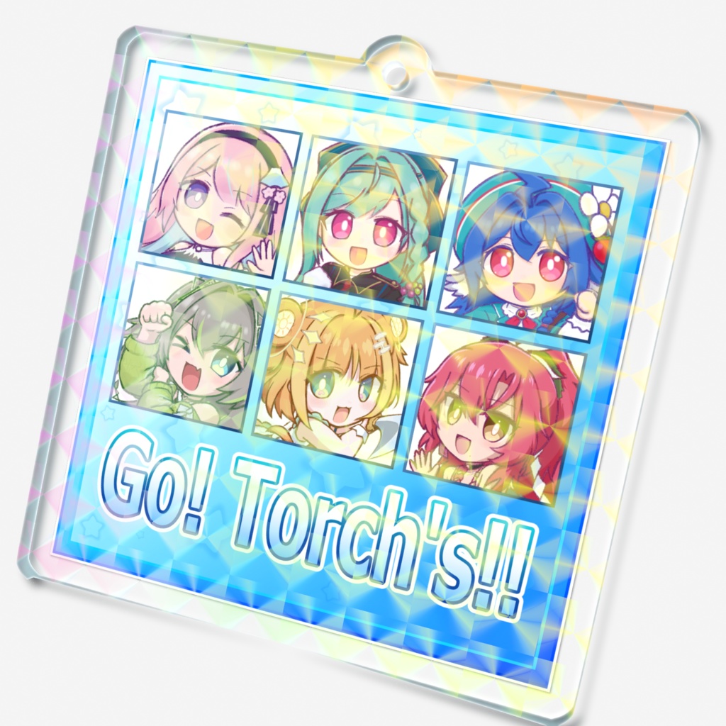 【ユニプロ 二次創作作品】Torch's -ホログラムアクリルキーホルダー-(モザイク・グリッター)