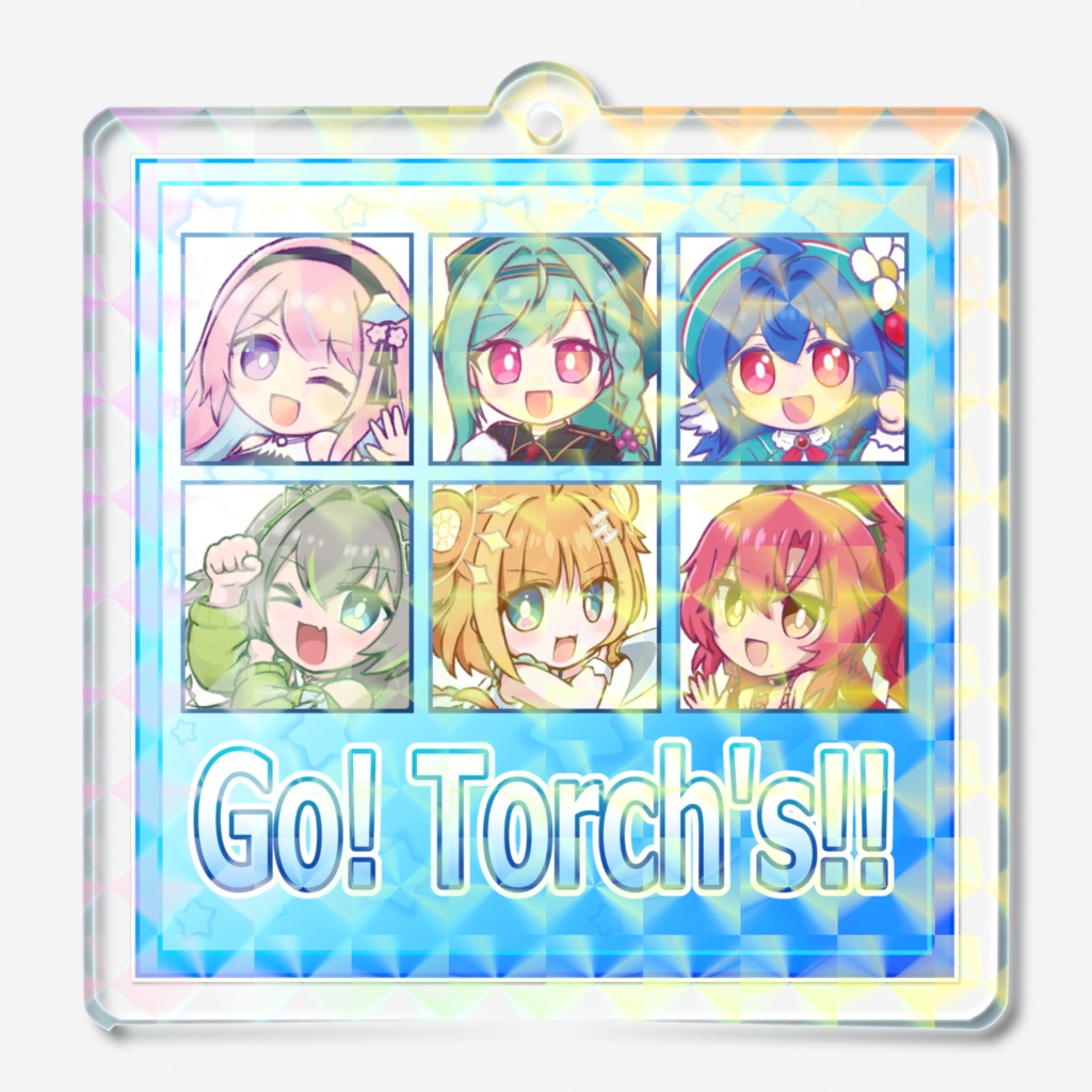 【ユニプロ 二次創作作品】Torch's -ホログラムアクリルキーホルダー-(モザイク・グリッター)