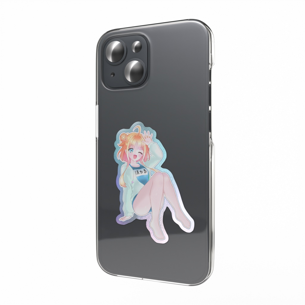 【ユニプロ 二次創作作品】天晴ほかる -オーロラスマホステッカー-