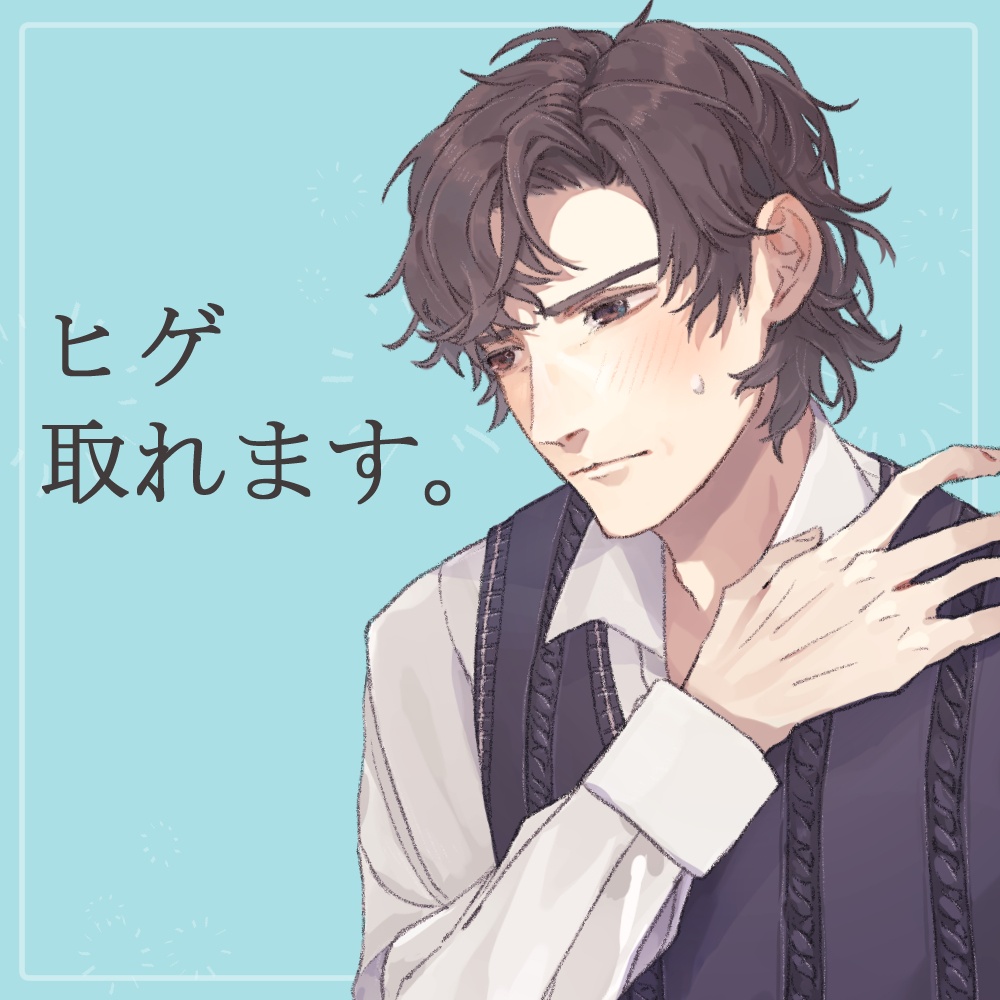 記者のおじさん私服(ジャーナリスト)・制服(潜伏用白シャツ)の全身立ち絵(眼鏡、カメラ、帽子等のオマケパーツ付き)