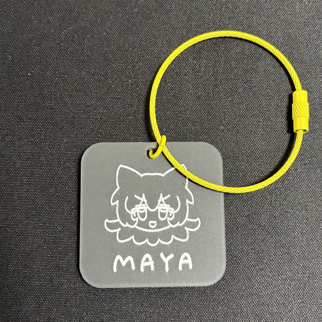 【黒】マヤちゃんマットアクリルキーホルダー