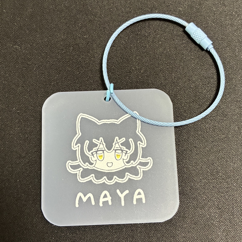 【水色】マヤちゃんマットアクリルキーホルダー