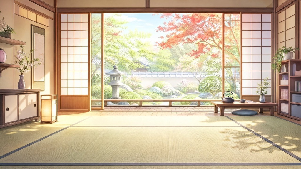 【無料】部屋背景お試しセット|雑談部屋・和室・カフェ|1920×1080|配信・TRPG・ココフォリア・商用OK