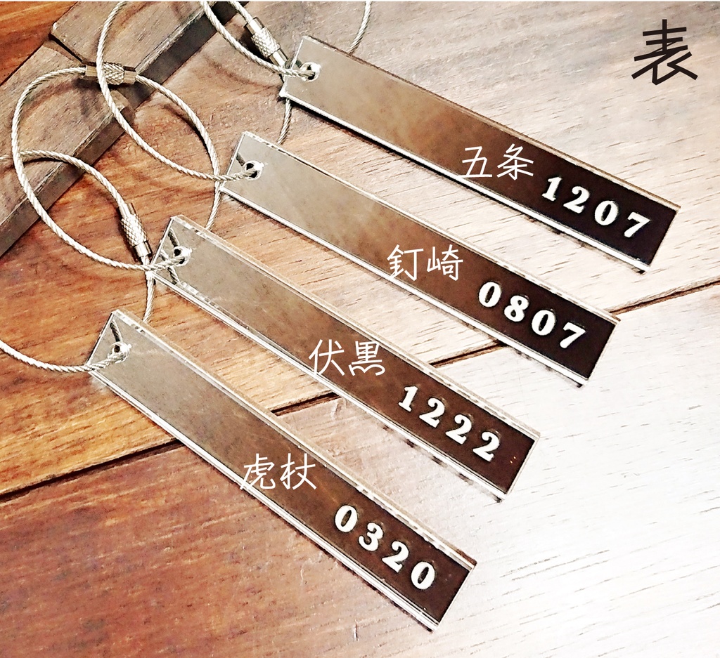 〚呪術廻戦〛ホテルキー風アクリルキーホルダー