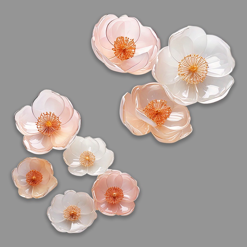 【透過PNG】ガラスのお花28点