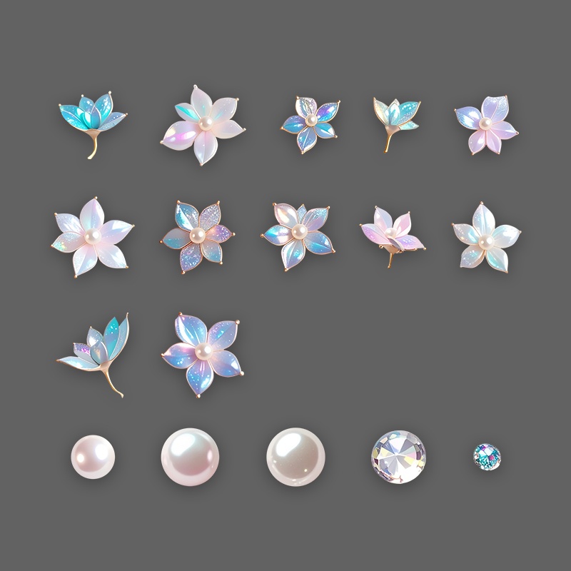 【透過PNG】キラキラお花素材67点