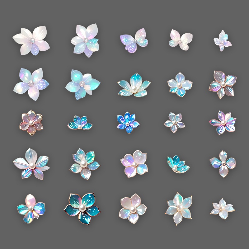 【透過PNG】キラキラお花素材67点