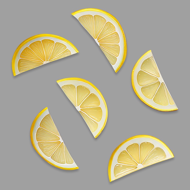 【透過PNG】レモン&葉っぱ25点